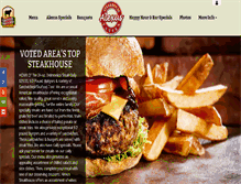 Tablet Screenshot of alexussteakhouse.com